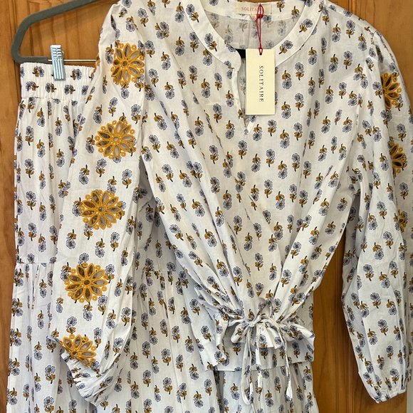 Solitaire Crop top with Skirt 2 piece - Picture 1 of 5